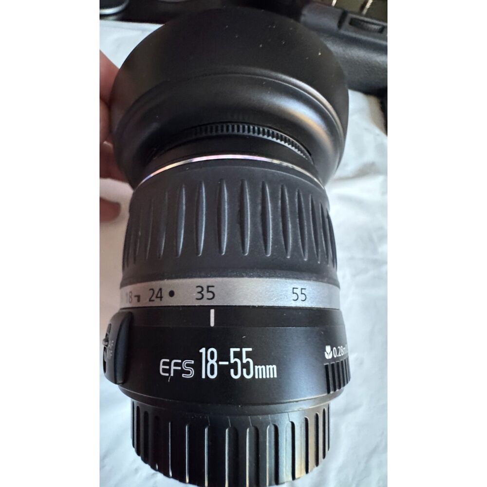 Canon EF-S 18-55mm f/3.5-5.6 Zoom Lens w/ Genuine Canon EW-60D Lens Hood Tested